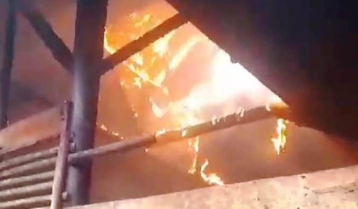 Pabrik Tahu di Cisadap Ciamis Terbakar Akibat Percikan Api